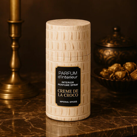 Interieurparfum &quot; Creme De La Croco&quot; - Set van 2 - Multicolor / Wit - Metaal / Kunststof - 250 ml - Huiss