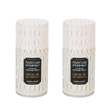 Interieurparfum - Creme De La Croco - Set van 2 - Multicolor - 250 ml - Interieur