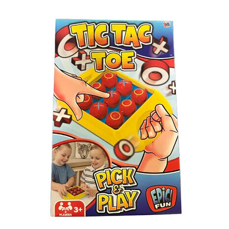  Tic Tac Toe - Boter Kaas en Eieren Spelletje - 2 Spelers - 3+ - Pick and Play - Vakantiespel tip 