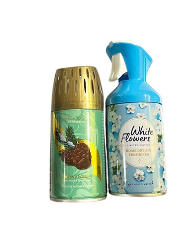 Luchtverfrisser White Flower - Blauw - Snowy Forest -  - Home Dry - Air Freshener - Navulbaar - 250ml - Set van 2