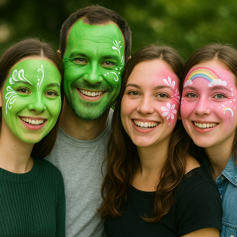 Halloween make up met spons  - Oliebasis - Schmink - Groen3
