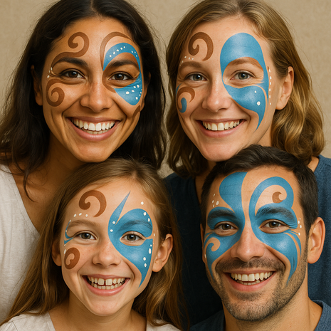 Halloween make up met spons  - Oliebasis - Schmink - Bruin2