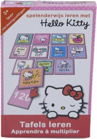 Leer Tafels met Hello Kitty &ndash; 30x13x3cm | Leerspel voor Kinderen | Tafels Oefenen | Leren Vermenigvuldigen | Educatieve 