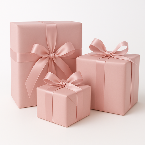 Cadeaupapier  - Roze  - Set van 2 - 70 x 200 cm - Feestdagen - Kerst - Verjaardag - Sinterklaas -  Babyshower - Inpakpapier - L