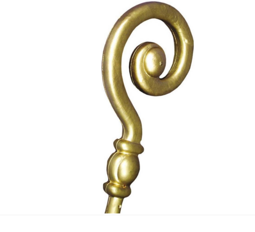 Sinterklaas Staf - Goud - Kunststof - 190 cm - Sintstaf