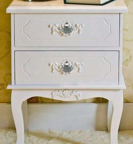 Deurknoppen diamant CADE - Zilver / Transparant - Kunststof / Metaal - Set van 4 - Kastknop Kristal - Transparant & Zilver - Deurknopjes Kristal voor kast - Deurknop Kristal -  Meubelknop zilver- Deurknopjes Kristal- Deurknoppen - Ladeknoppen