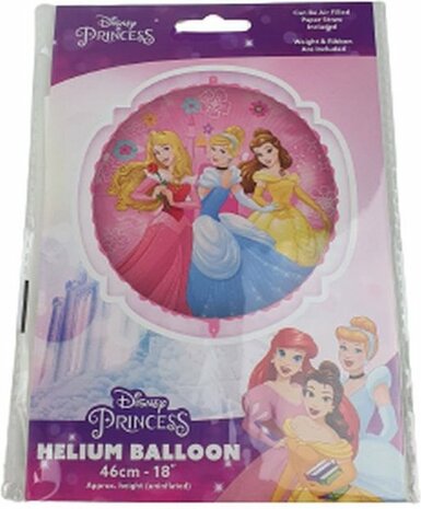 Princessen Helium Ballon - 18&#039;&#039; - 46cm - Multicolor - Princess - Disney - Kinderen - Buitenspelen - Ballon