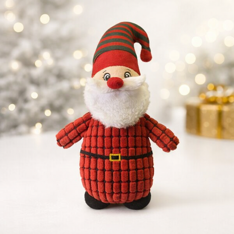 Schattige Kerst knuffel - Kerstman - Rood - 30 cm - Polyester - Kerstknuffel - Kerstcadeaus