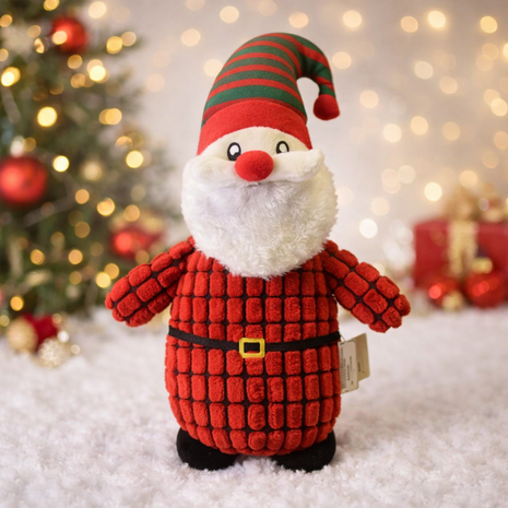 Schattige Kerst knuffel - Kerstman - Rood - 30 cm - Polyester - Kerstknuffel - Kerstcadeau1