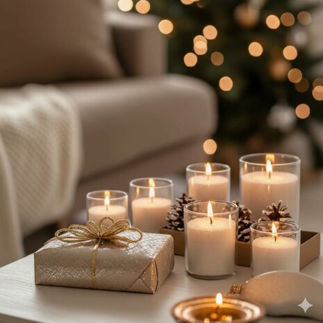 Sand Wax Candle MAISON EMBER &ndash; Wit - Luxe Zandwas Kaars - DIY Kaarsenzand op Plantaardige Basis - 50+ uur Brandduur - In