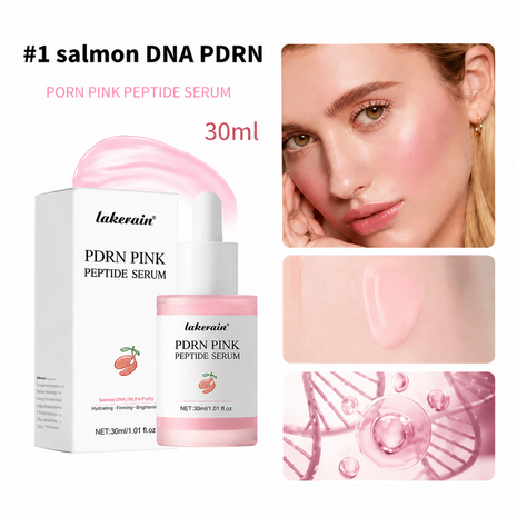 Lakerain PDRN Pink Peptide Skincare Set &ndash; Hydrating Toner & Serum &ndash; Anti-Aging, Glow & Skin Renew