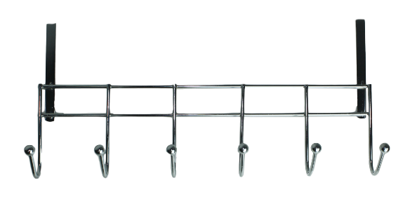 Industriele Kapstok ZUMAIA - Strak Design - Deurkapstok - RVS - Metaal - 50 x 20 x 9 cm - Haakjes over de deur Model