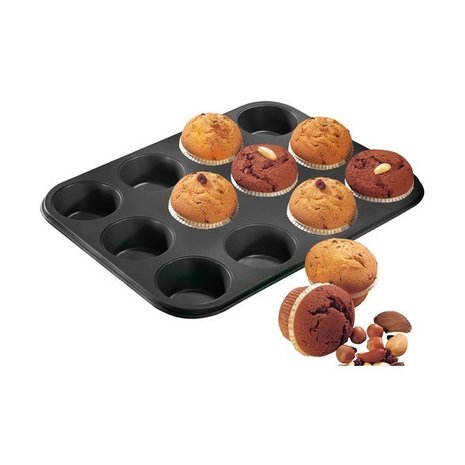 Zenker 12-Muffin Bakvorm - Zwart