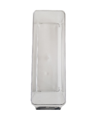 Koelkast opbergbak - Transparant - Plastic - 30 x 10 x 10 cm