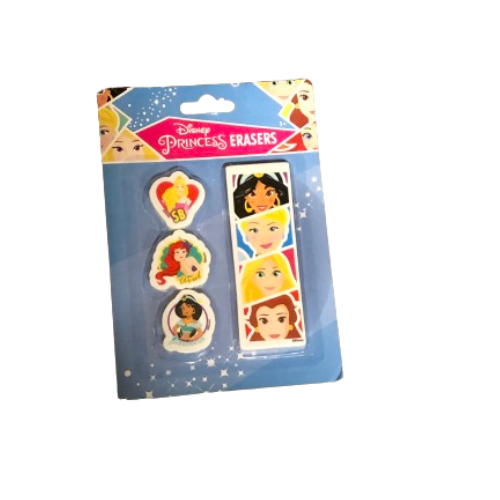 Disney Princes gum -  Multicolor - Set 4 - Prinsessen - Erasers 1