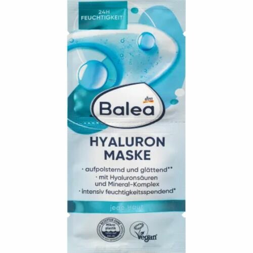 Balea Gezichtsmasker hyaluronzuur (2x8 ml), 16 ml - Lichblauw  1