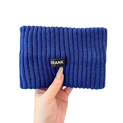 Winter Fashion Hoofdband OPULENCE - Blauw - Polyester - Haaraccessoire - Muts - Oorwarmer 