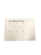 Weekplanner New week / New goals - Memoboard - Wit / Blauw - 33 x 25 cm 2