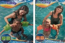 Bestway watervleugels 20cm x 20cm - 2 kleuren - Groen en Orange - zwembandjes - drijfbandjes - voor de leeftijd 3 - 6 jaar oud 