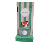 Luxe geurstokejs FRUITY Meloen - Rood / Groen / Transparant /  - Aardewerk / Glas - 100 ml - Fruitiness