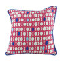 Dutch Decor sierkussenhoes JEANNE - Fuchsia / Blauw - 45 x 45 cm - Polyester - Vierkant