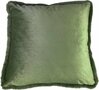 Sierkussen / Kussenhoes NADINE - Fluweel - Groen - Polyester - 45 x 45 cm