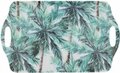 Dienblad palmbomen DARA - Groen / Wit - Kunststof - 39 x 24 x 2 cm
