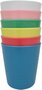 Kinderbekers BOBBY - Kampeer bekers - Campingbekers - Picknicken - Multicolor - Kunststof - 6 stuks