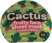 Cactus Gezichtsmasker KOREA - Groen - Kunststof - One Size - Verwennen - Spa