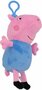 Peppa Pig Hanger George - Roze / Blauw - Met Rits - Polyester - 14 cm