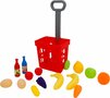 Kinder Speelgoed Winkelmand met Groenten en Fruit - Multicolor - Boodschappenmand - Kunststof - 18+ Maanden - 15 Delige set - K