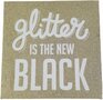 Glitter Canva - Glitter is The New Black - Zilver - Decoratie - Muur - Schilderij