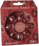 Fashion Nails nep nagels &#039;&#039;Pink Leopard&#039;&#039; - Rood - Kunststof - Set van 24