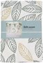 Tafelloper met bladeren design SAHIL - Groen / Goud / Wit - Katoen - 45 x 150 cm - Tafelloper - Tafelen - Diner - Servies