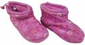 Pantoffels met emoticon print - Roze / Multicolor - Polyester / Kunststof - Maat 32/33 - Sloffen - Pantoffel