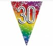 Feest vlaggenlijn &#039; 30 &#039; - 6 meter - 15 vlaggen - Multicolor - Verjaardag - Feest - Feestdagen