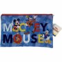 Disney Etui Mickey Mouse - 24x15cm - Blauw - Multicolor - School - Tekenen - Schrijven - Pennen - Stiften