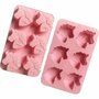 Unicorn Eenhoorn Bakvorm - Cupcake vorm - Roze - Siliconen - 25 x 17 x 2.5 cm - 6 Cupcakes