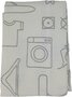 Coverhoes voor strijkplank - Cartoons Wassen - 120 x 38 cm - Geschikt voor strijkplank van 112 x 30 cm Maat S - Huishouden - St