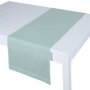 Luxe Tafelloper VERONICA  - Mint - Katoen - 45 x 150 cm - Hotel Kwaliteit