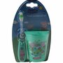 Timer Tandenborstel Peppa Pig - Groen - Kunststof - Glow in the dark - 2 Delig