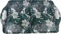 Trendy dienblad DARA met zebra en plant motief - Groen / Zwart / Wit - Kunststof - 38 x 23,5 cm 