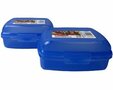 Curver snackbox - Blauw / Transparant - Kunststof - 0,4 ml - Set van 2 - Bakje - Vershoudbakjes - Vershoudbox - Lunch - Snack