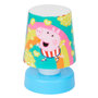 Nachtlampje druklamp Peppa Pig bananen - Turquoise / Lichtblauw - Kunststof - 8 x 8 x 12 cm - Lampje - Nachtlampje - Lamp - Lic
