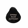 Zadelovertrek met tekst &#039;&#039;Spring maar achterop&#039;&#039; - Zwart / Wit - PVC - Rekbaar - Zadelhoes - Fietsh