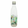 Drinkfles 1L Tropical - Groen / Zilver / Roze - Drinken - Herbruikbaar - Waterfles - Water - 1 Liter