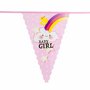 Baby Girl Vlaggenlijn - Roze - Babyshower - 6 meter - Gender reveal - Feest - Party 