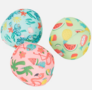Splash water ballen met tropisch motief - Multicolor - Vang en werp waterspel - Set van 3 - Flamingo ananas ijsje