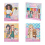 Glams Girls Kleurboek - Multicolor -24 kleurpotloden - Holografische print - 24 high quality Potloden - Kleurboek 32 pagina&#039;s - Assorti  