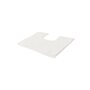 Hoogwaardige Wc / Toiletmat REECE- Wit- Luxe Polyester - 50 X 40 cm - Antislip